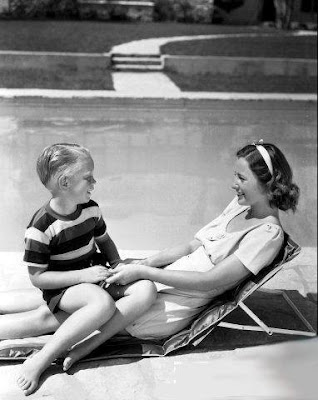 Barbara Stanwyck with son Dion